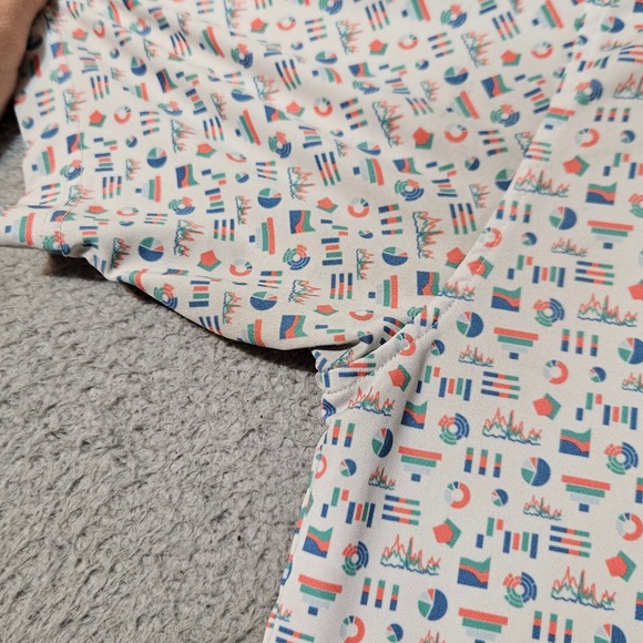 Men's Rhoback The VLookup Charts and Graphs Short Sleeve Performance Polo Large - Picture 8 of 10